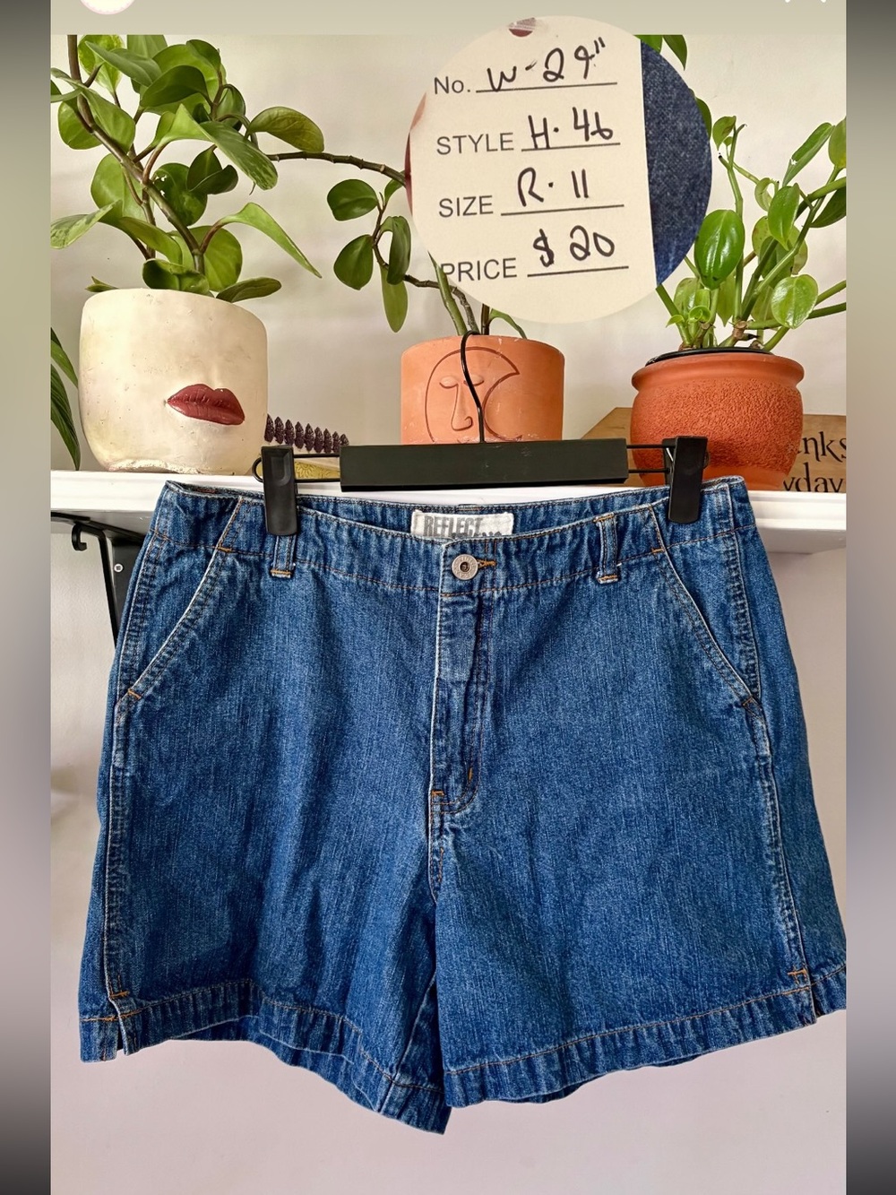 Denim Shorts - Blue - Women's Casual High-Waist Shorts